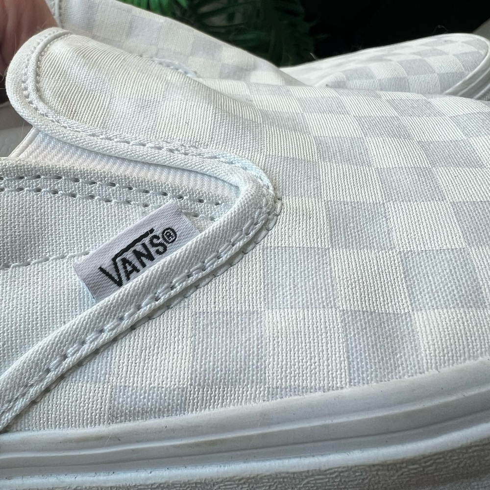Vans Classic White checkerboard Slip-On Sneakers - Picture 5 of 7